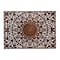 Brown Wood Handmade Intricately Carved Floral Wall Decor with Mandala Design Set of 3 22", 48"